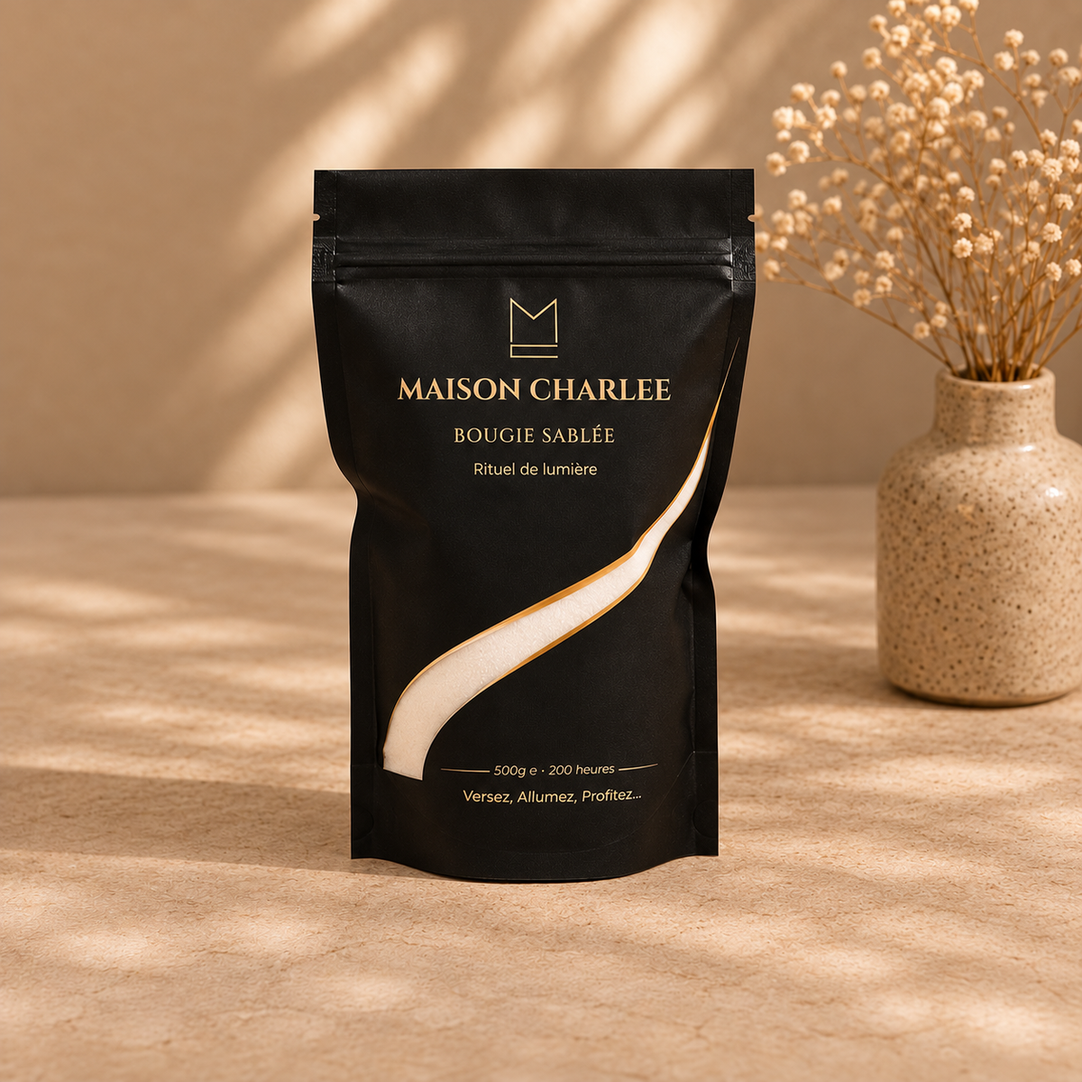 Recharge 500 g de sable de bougie végétal Maison Charlee