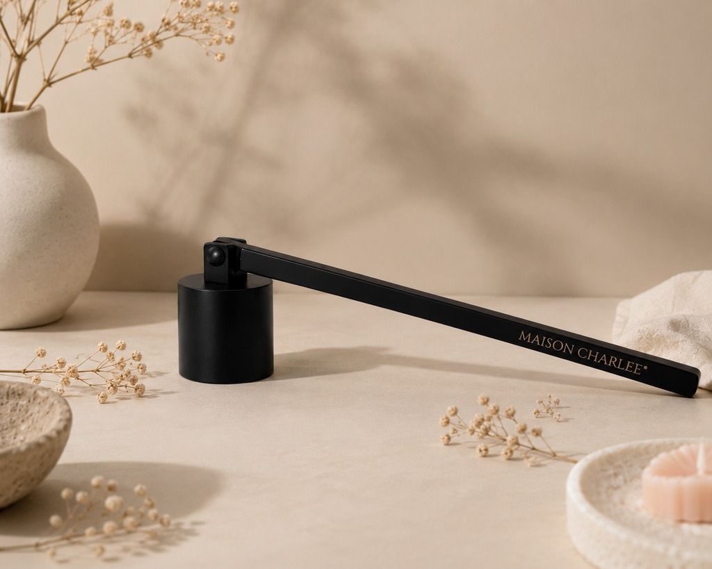 Éteignoir à bougie noir Maison Charlee accessoire élégant pour éteindre une bougie sans fumée