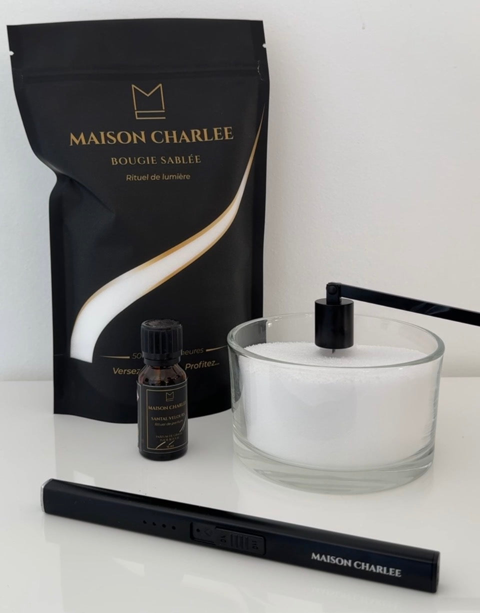 eteignoir à bougie Maison charlee pour éteidre proprement une bougie en sable de bougie