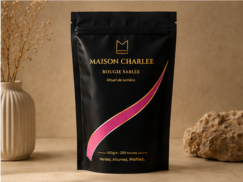 Vela de arena Rose Éclat | 250 g y 500 g – Maison Charlee