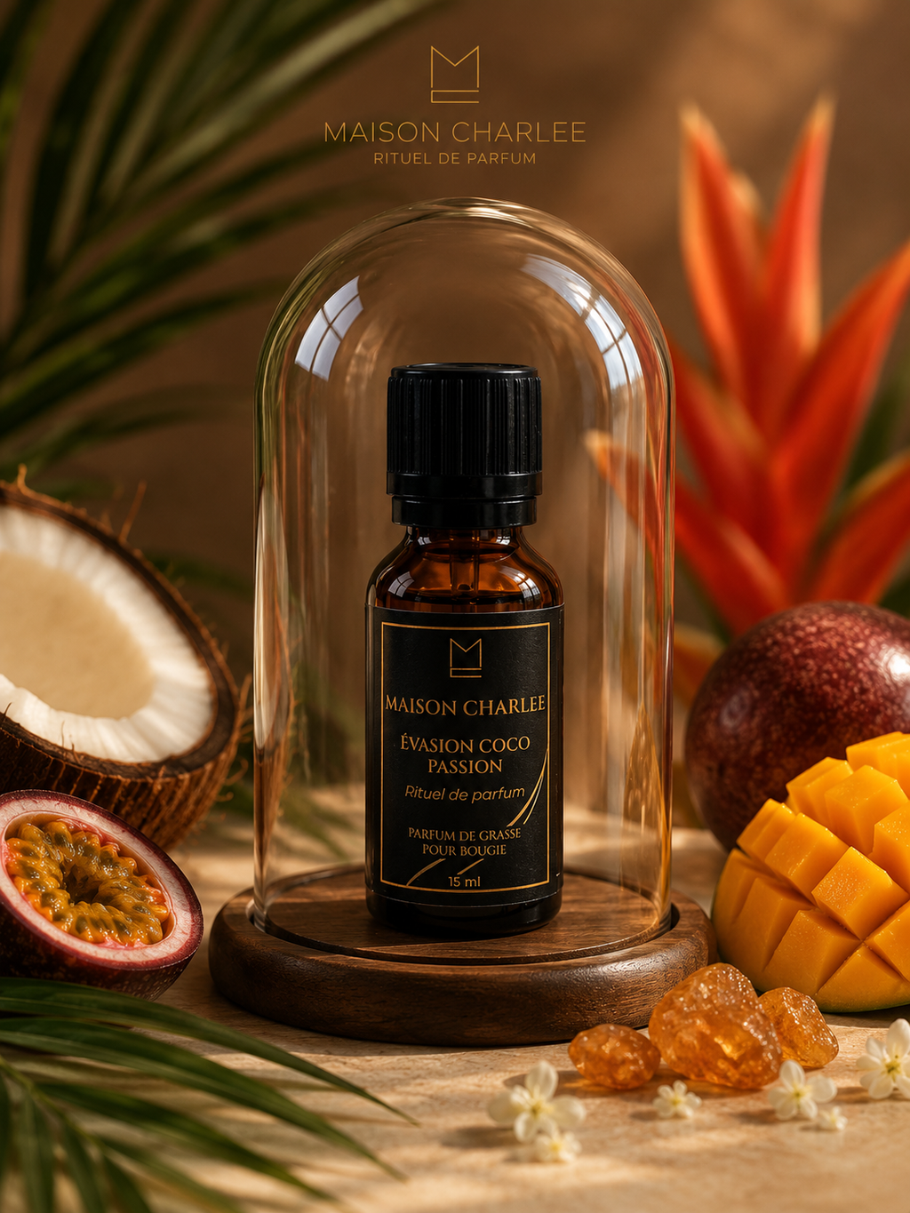 Parfum pour bougie Évasion Coco Passion Maison Charlee